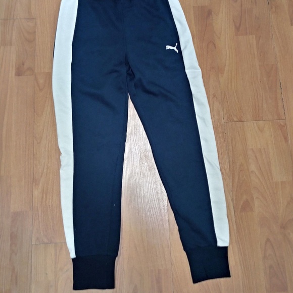Puma Ladies' Sweat Jogger Pant, Black/Marshmallow - Picture 3 of 8